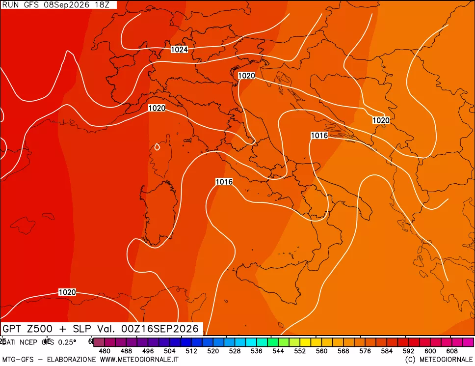 mappa 500 hPa GPT + Press SLM
