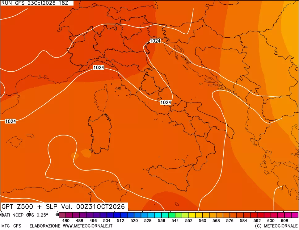 mappa 500 hPa GPT + Press SLM