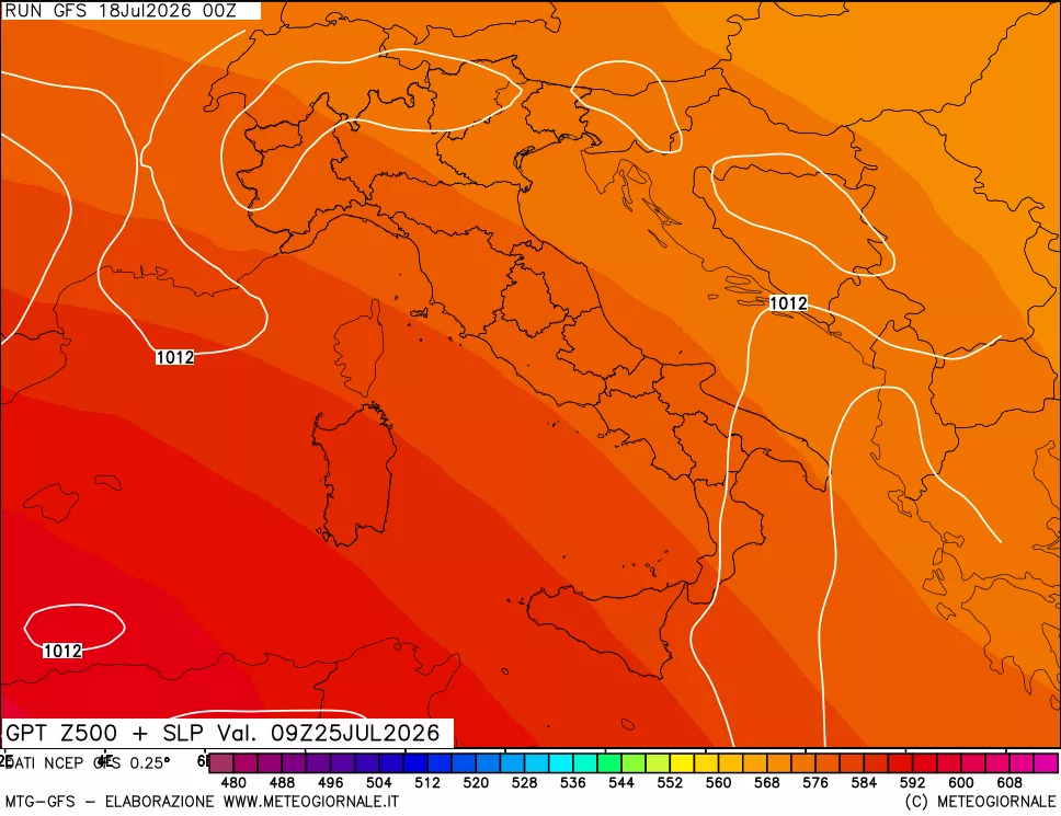 mappa 500 hPa GPT + Press SLM