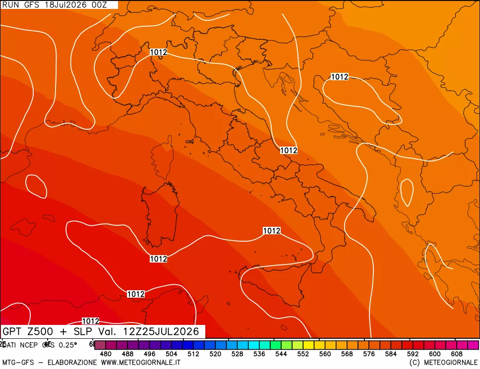 mappa 500 hPa GPT + Press SLM