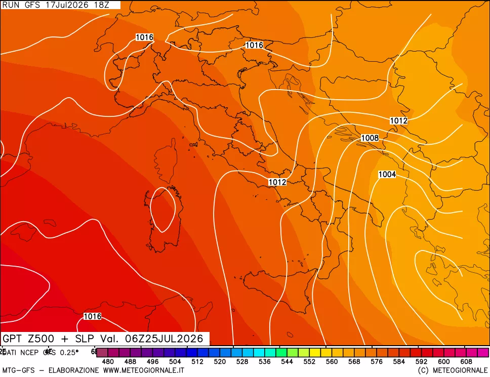 mappa 500 hPa GPT + Press SLM