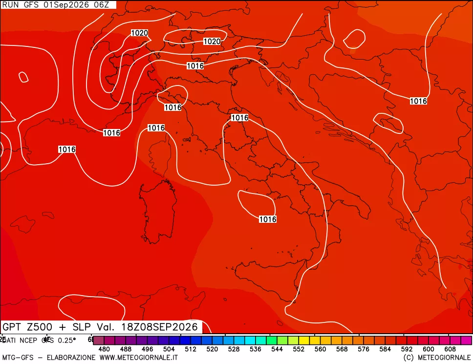 mappa 500 hPa GPT + Press SLM