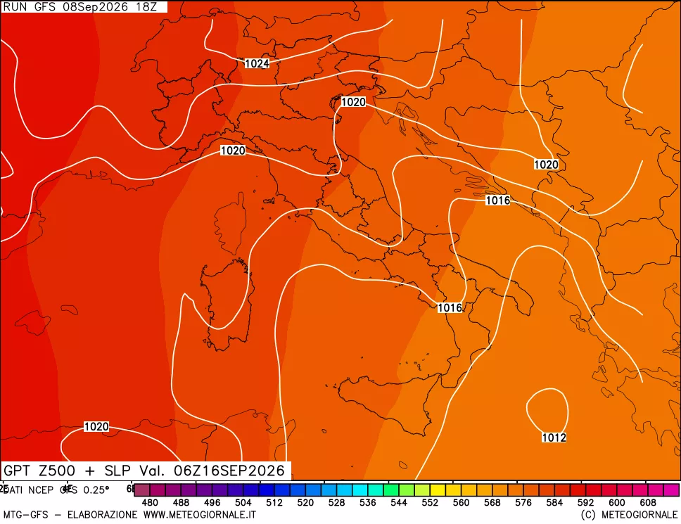 mappa 500 hPa GPT + Press SLM