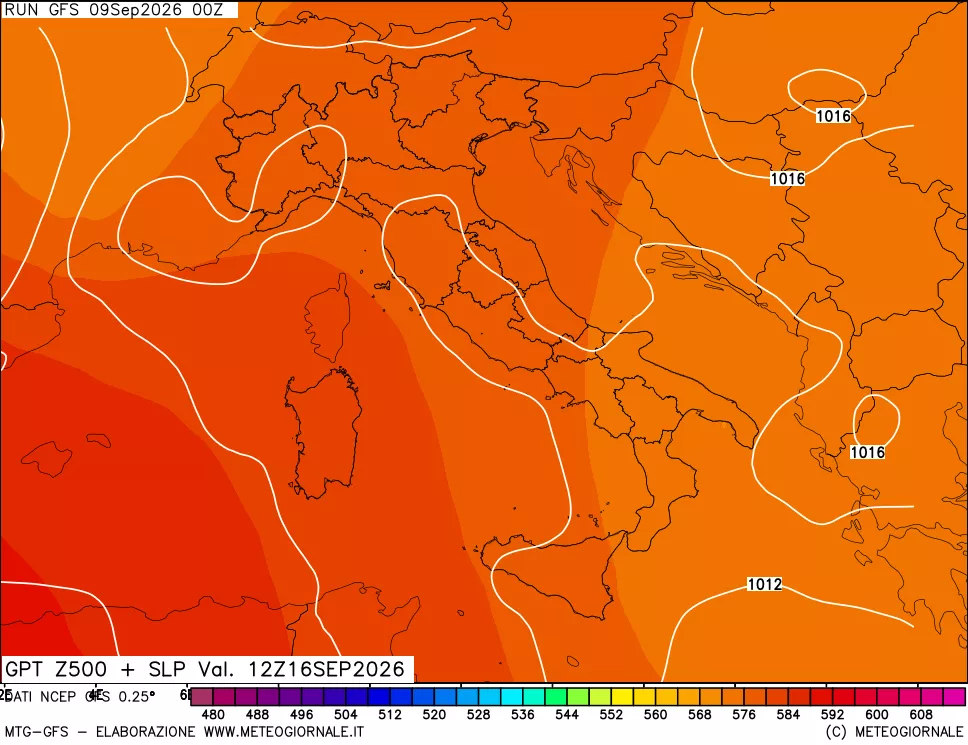 mappa 500 hPa GPT + Press SLM