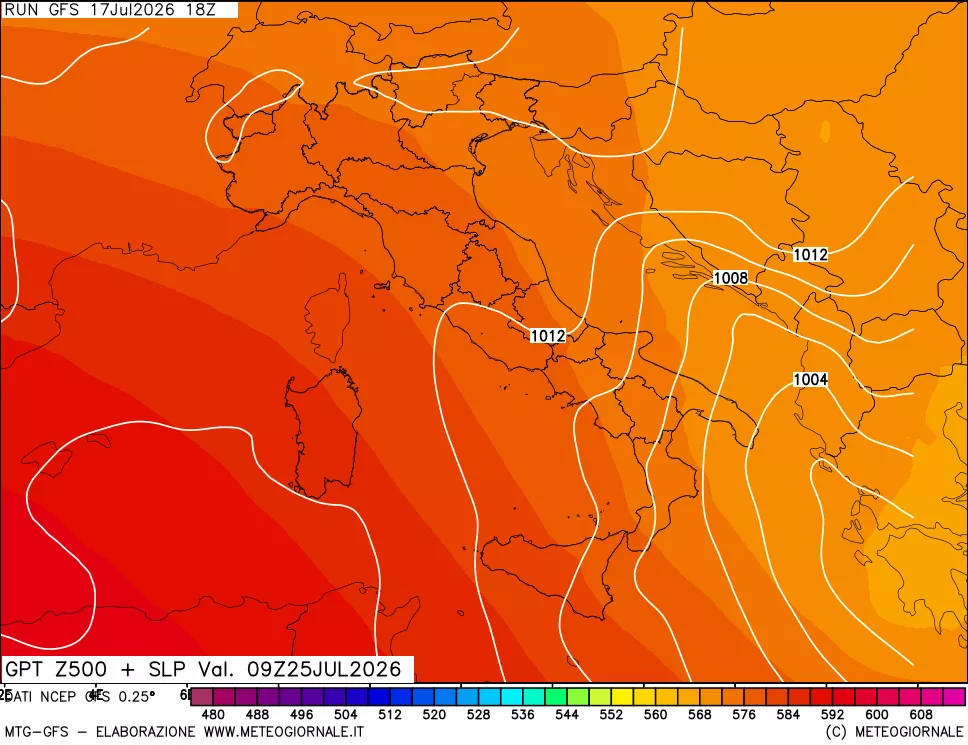 mappa 500 hPa GPT + Press SLM