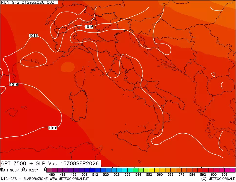 mappa 500 hPa GPT + Press SLM