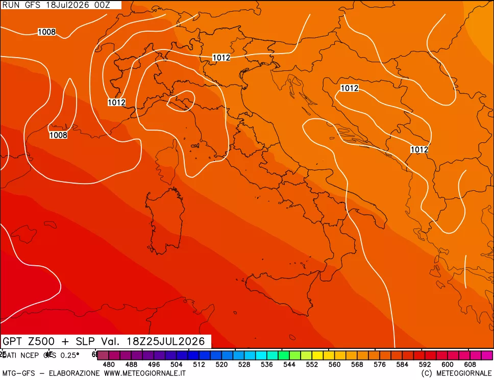 mappa 500 hPa GPT + Press SLM