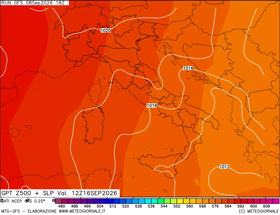 mappa 500 hPa GPT + Press SLM