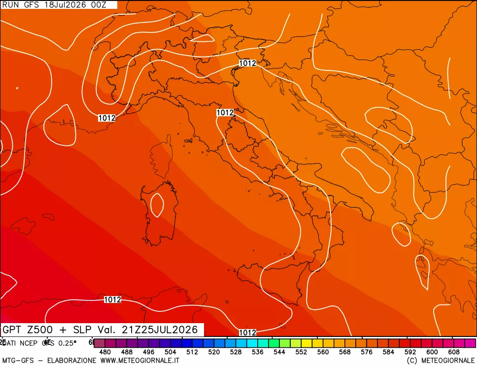 mappa 500 hPa GPT + Press SLM