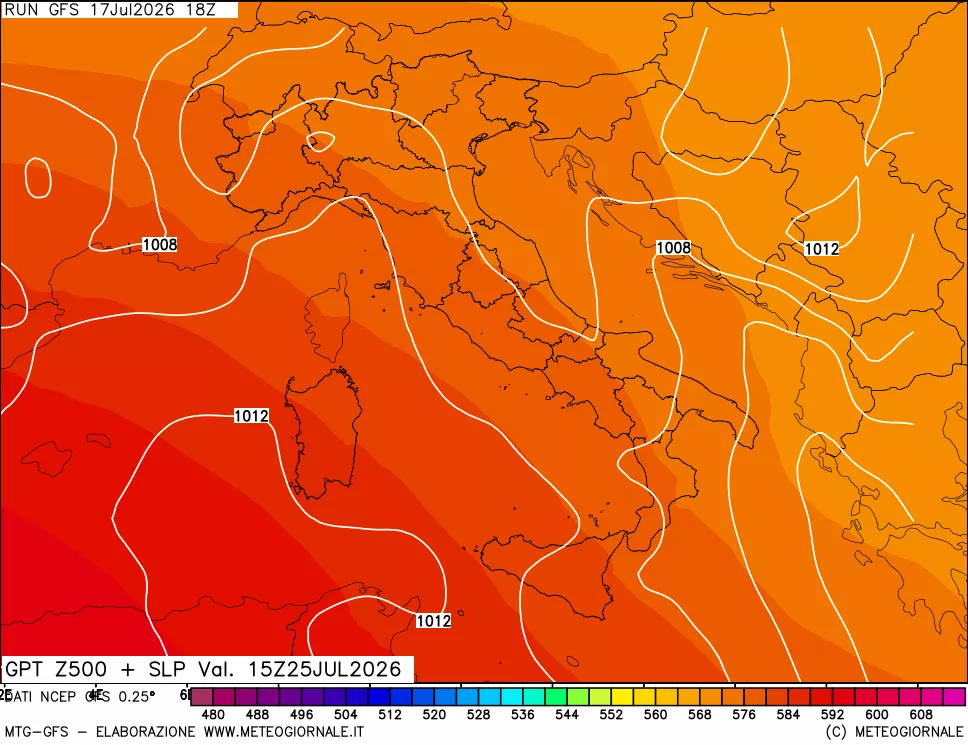mappa 500 hPa GPT + Press SLM