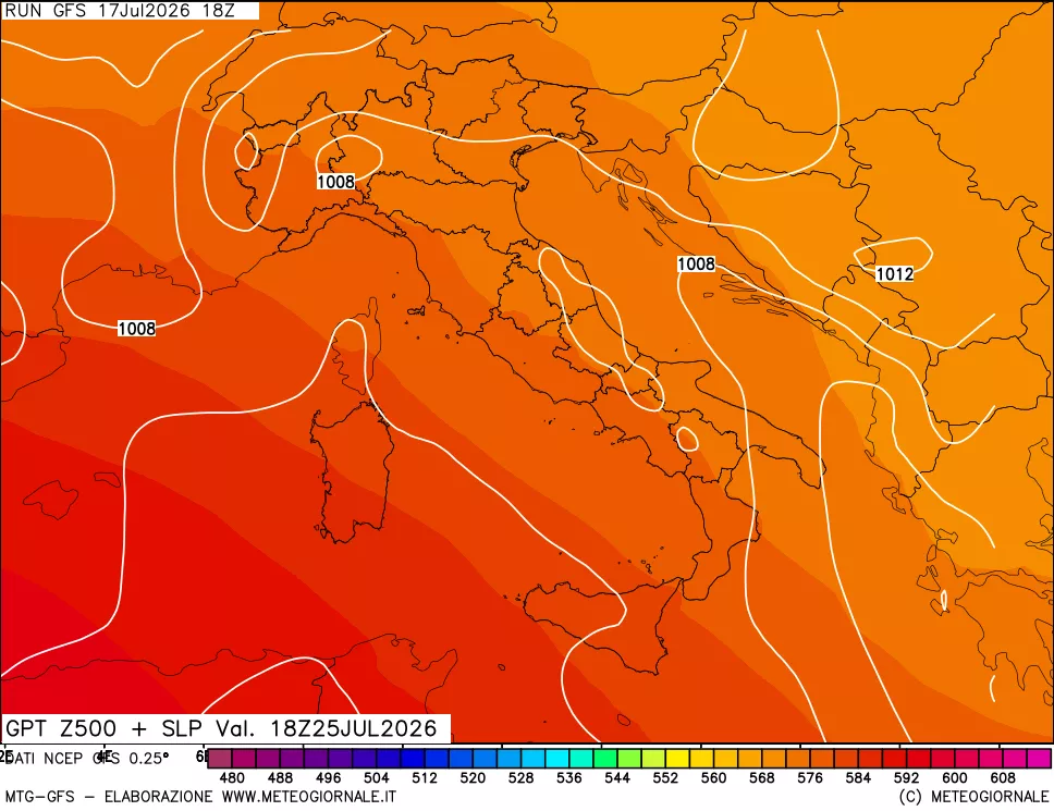 mappa 500 hPa GPT + Press SLM