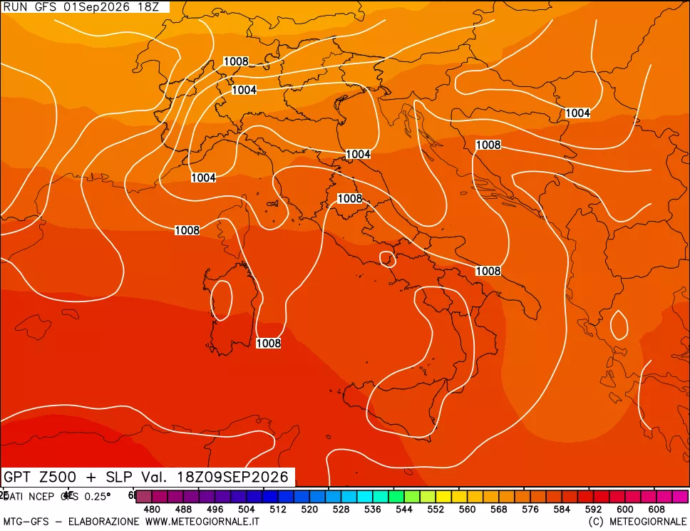 mappa 500 hPa GPT + Press SLM