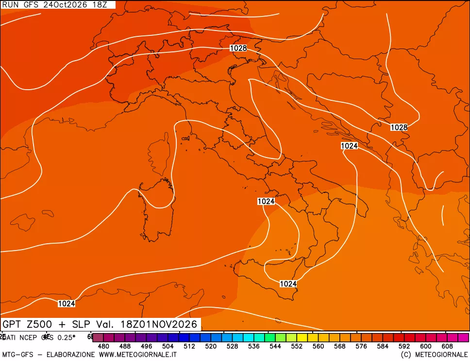 mappa 500 hPa GPT + Press SLM