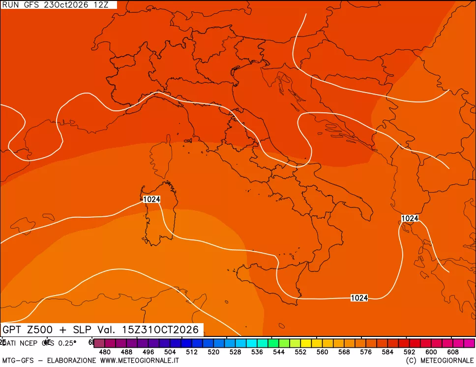 mappa 500 hPa GPT + Press SLM