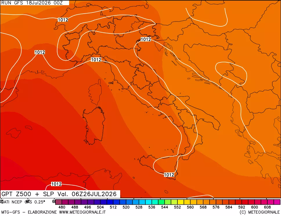 mappa 500 hPa GPT + Press SLM