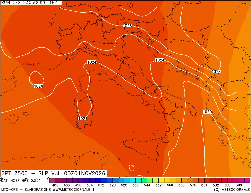 mappa 500 hPa GPT + Press SLM