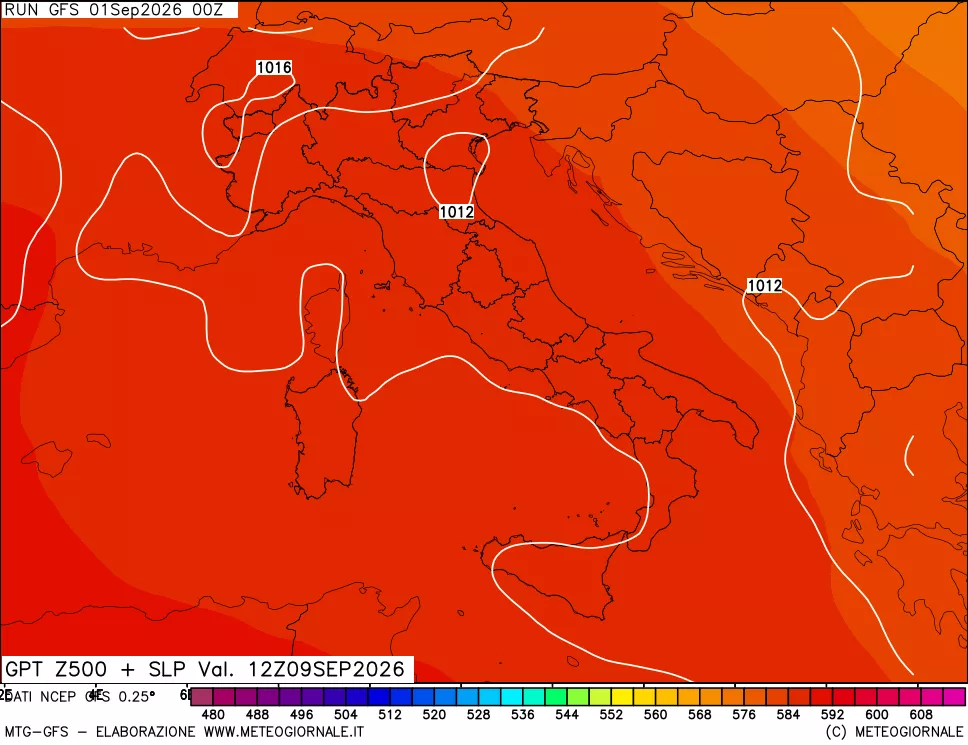 mappa 500 hPa GPT + Press SLM