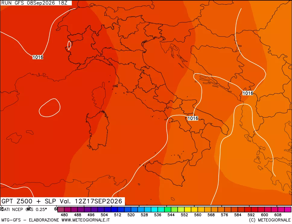 mappa 500 hPa GPT + Press SLM