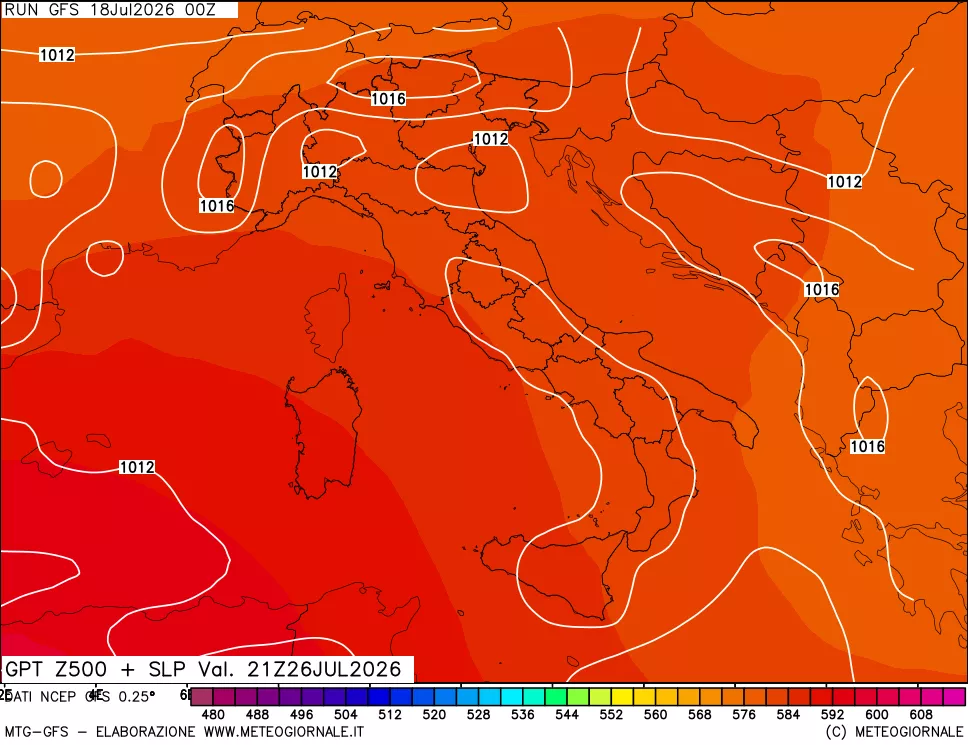 mappa 500 hPa GPT + Press SLM