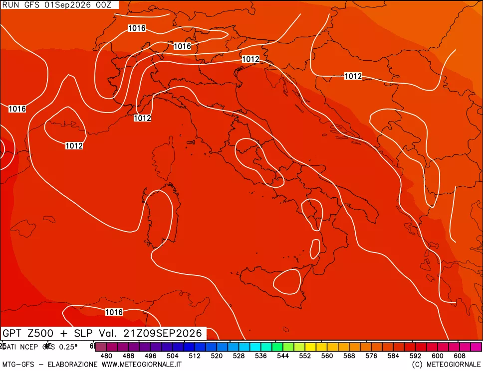 mappa 500 hPa GPT + Press SLM