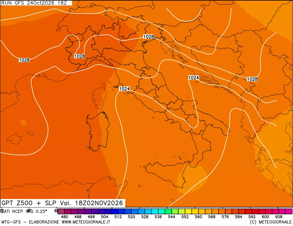 mappa 500 hPa GPT + Press SLM