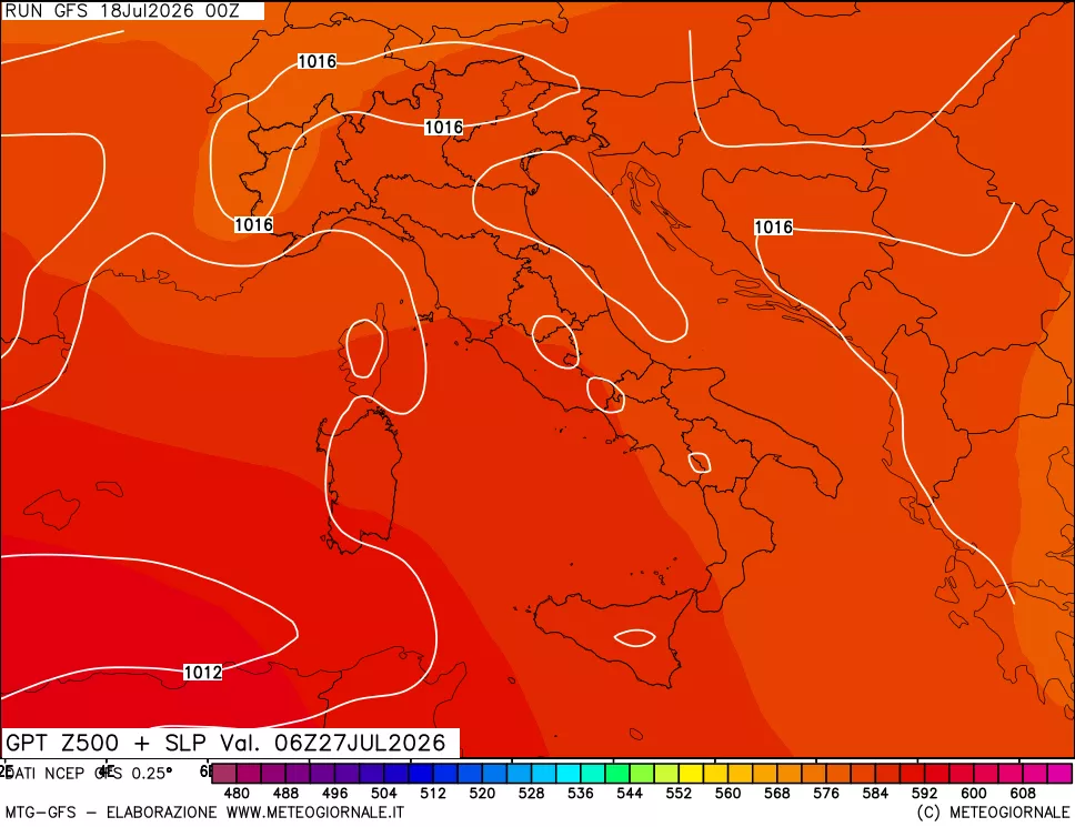 mappa 500 hPa GPT + Press SLM