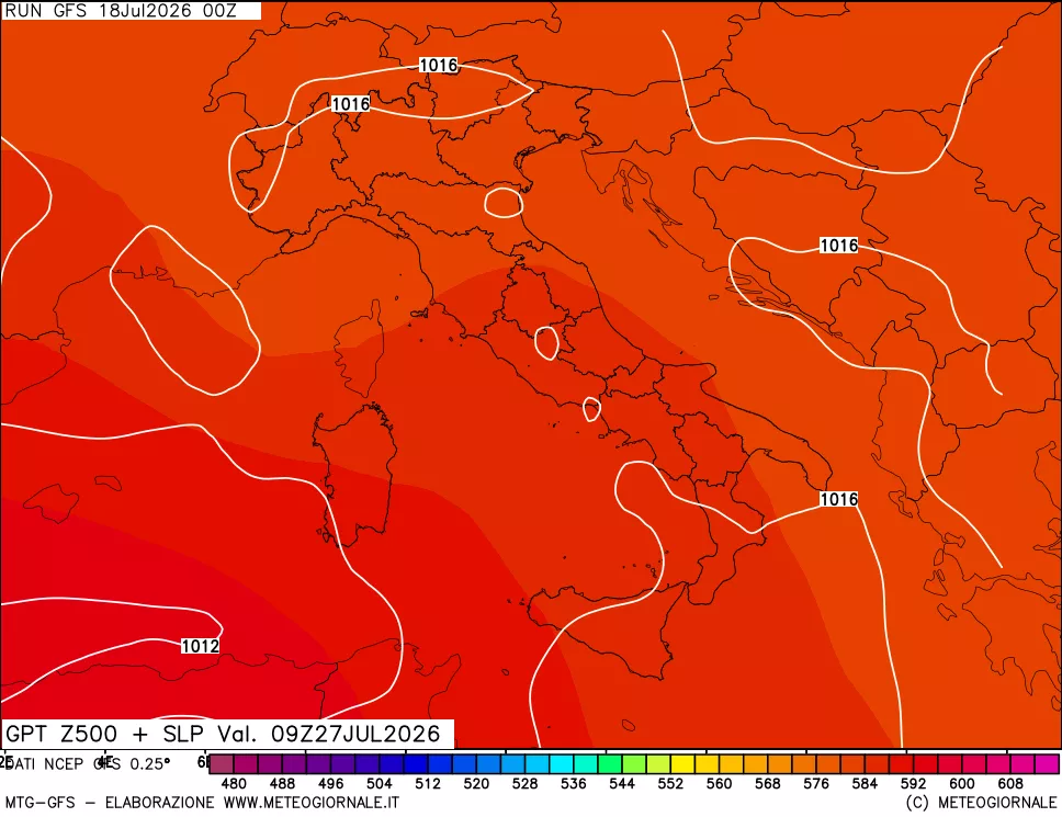 mappa 500 hPa GPT + Press SLM