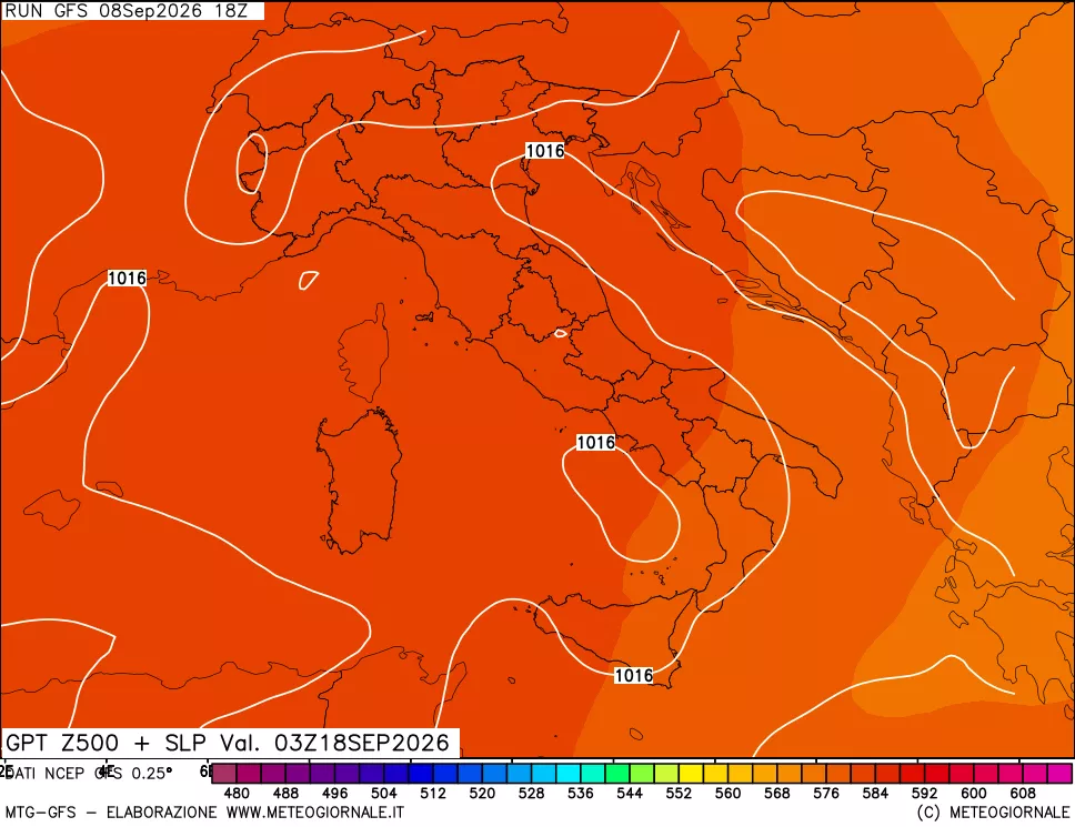 mappa 500 hPa GPT + Press SLM