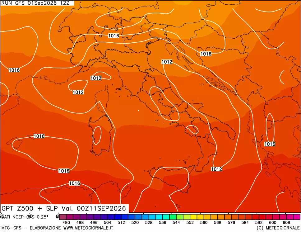 mappa 500 hPa GPT + Press SLM