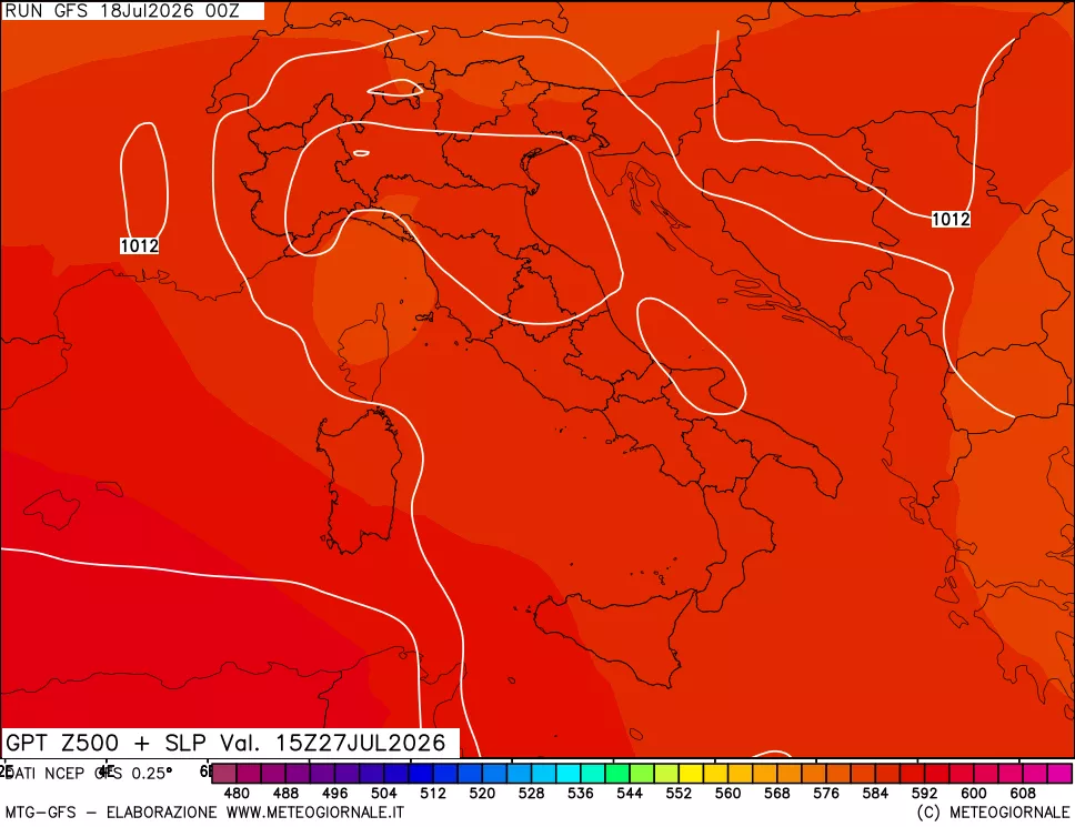 mappa 500 hPa GPT + Press SLM