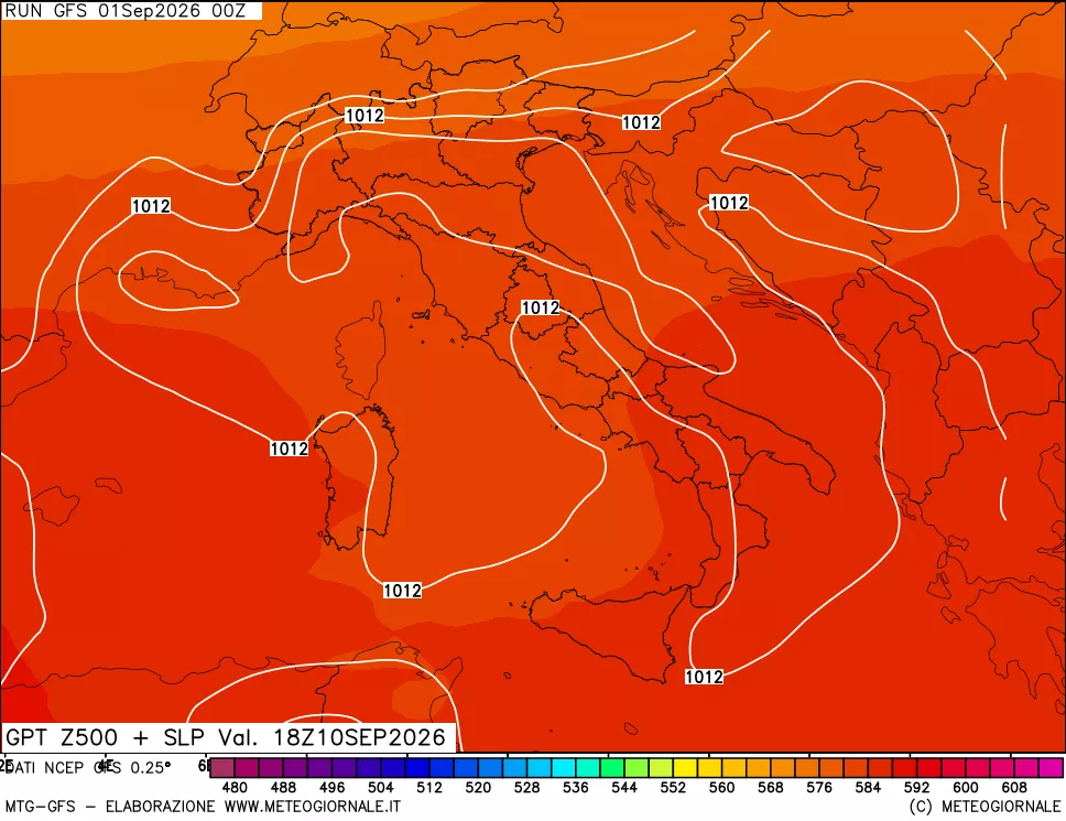 mappa 500 hPa GPT + Press SLM