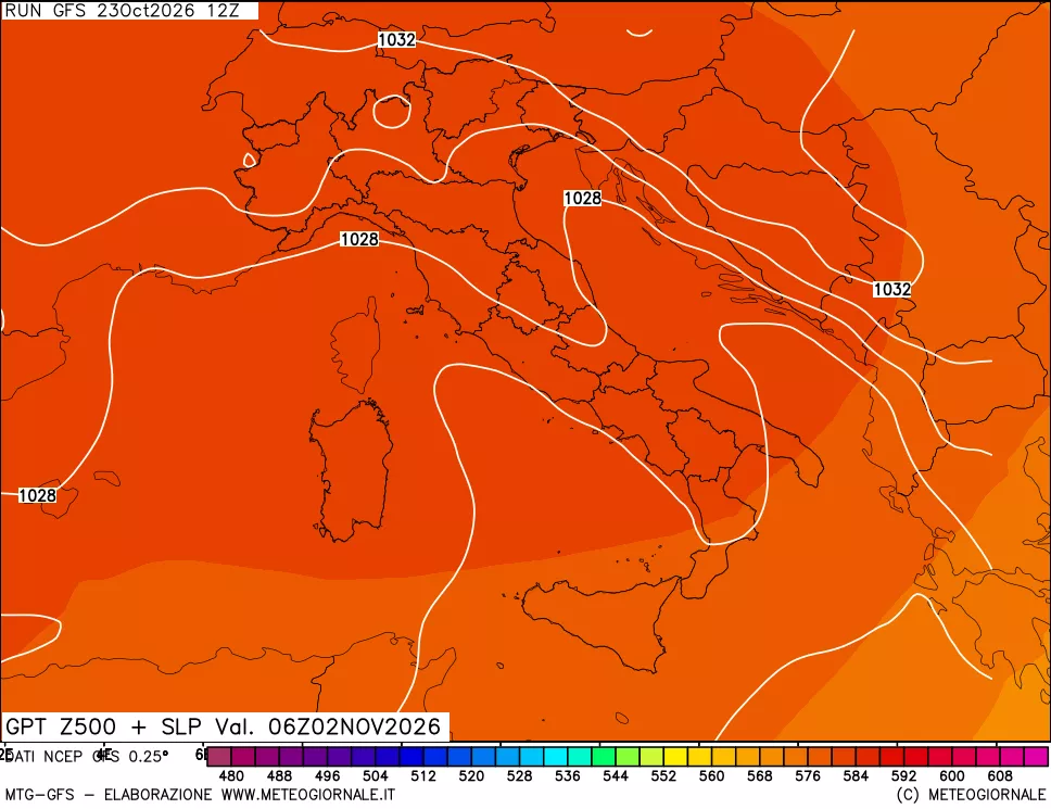 mappa 500 hPa GPT + Press SLM