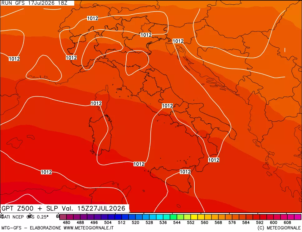 mappa 500 hPa GPT + Press SLM
