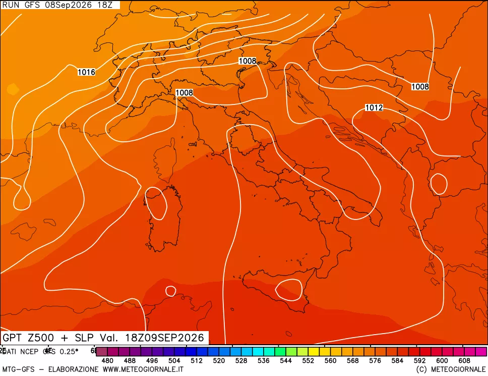 mappa 500 hPa GPT + Press SLM