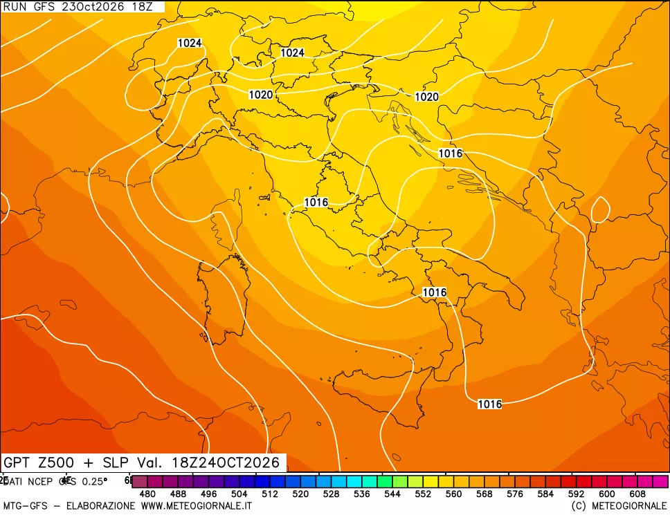 mappa 500 hPa GPT + Press SLM