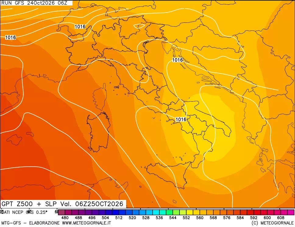 mappa 500 hPa GPT + Press SLM