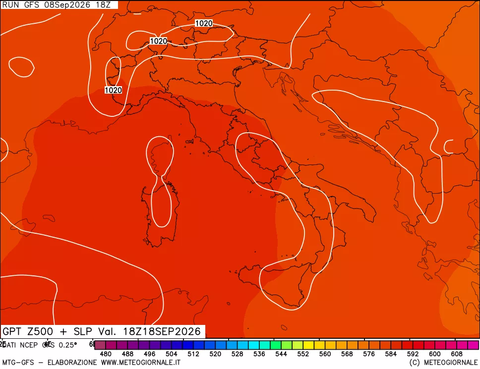 mappa 500 hPa GPT + Press SLM