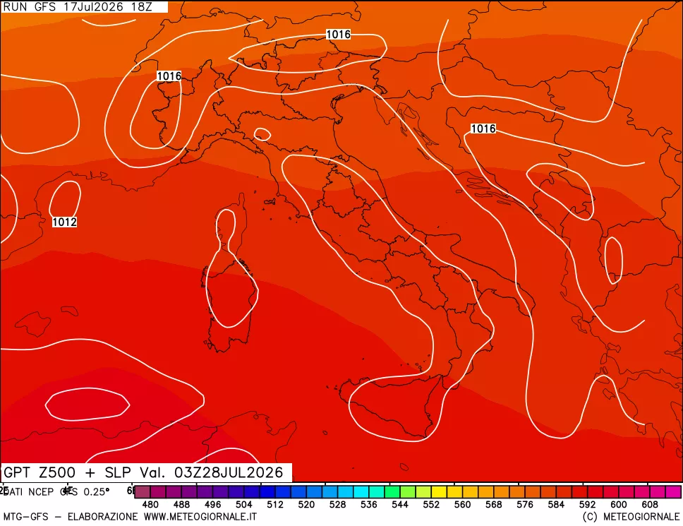mappa 500 hPa GPT + Press SLM