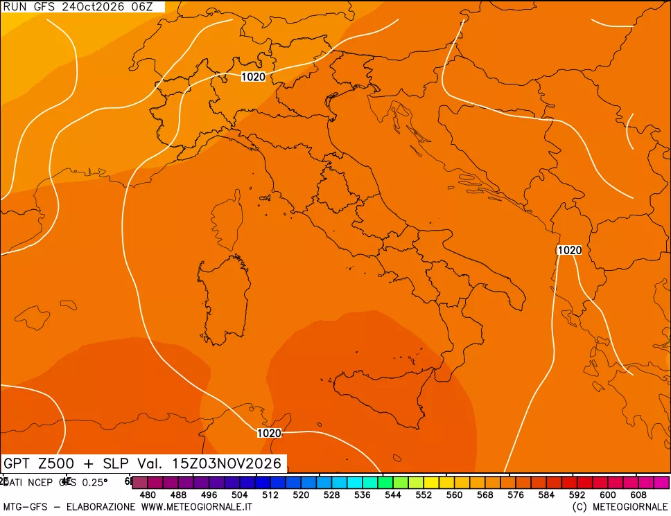 mappa 500 hPa GPT + Press SLM