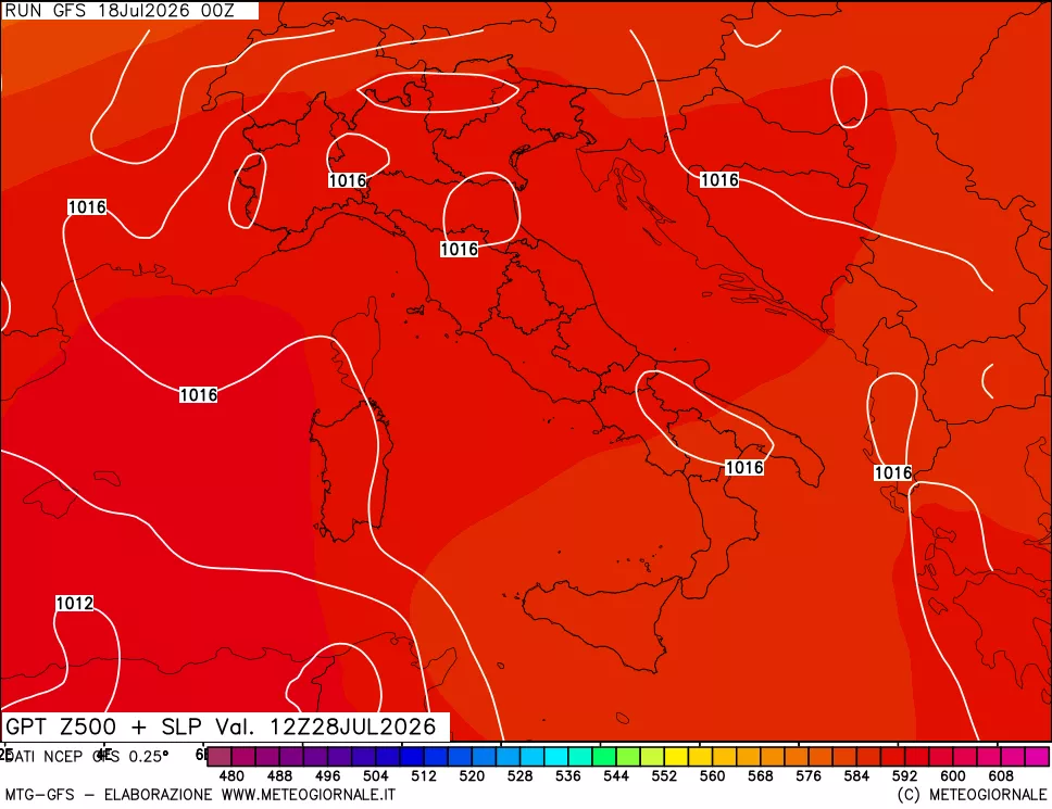 mappa 500 hPa GPT + Press SLM