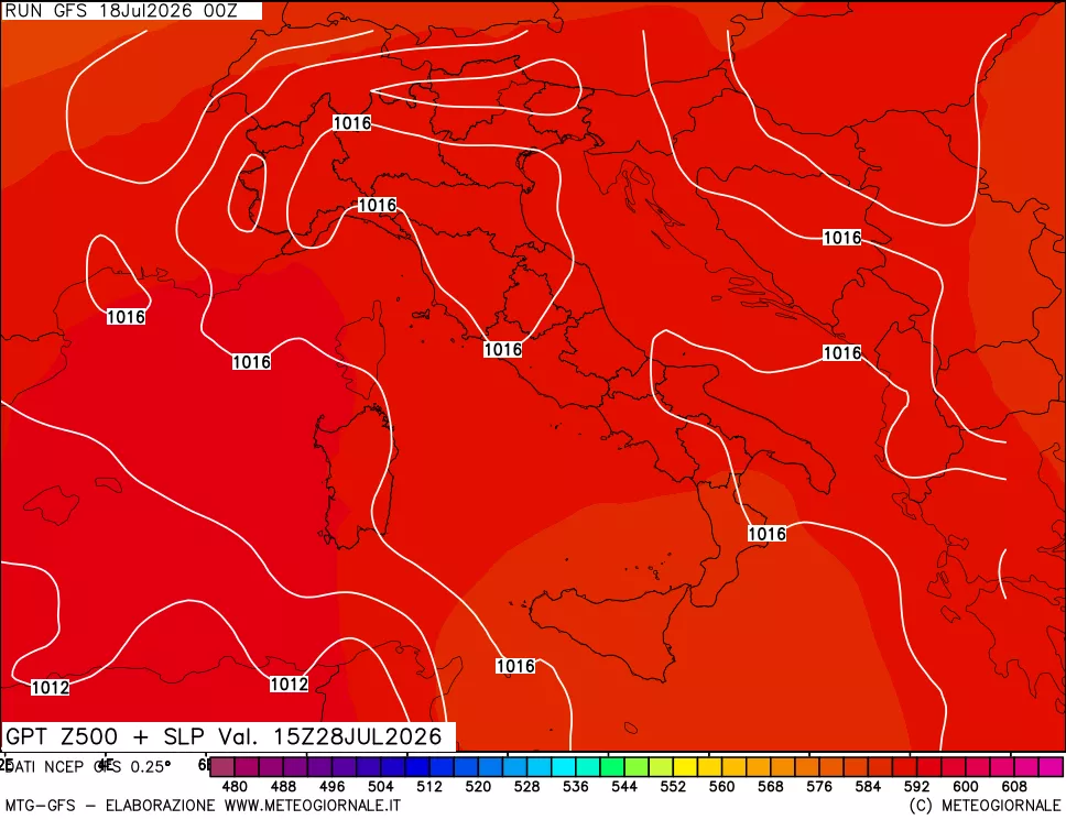 mappa 500 hPa GPT + Press SLM