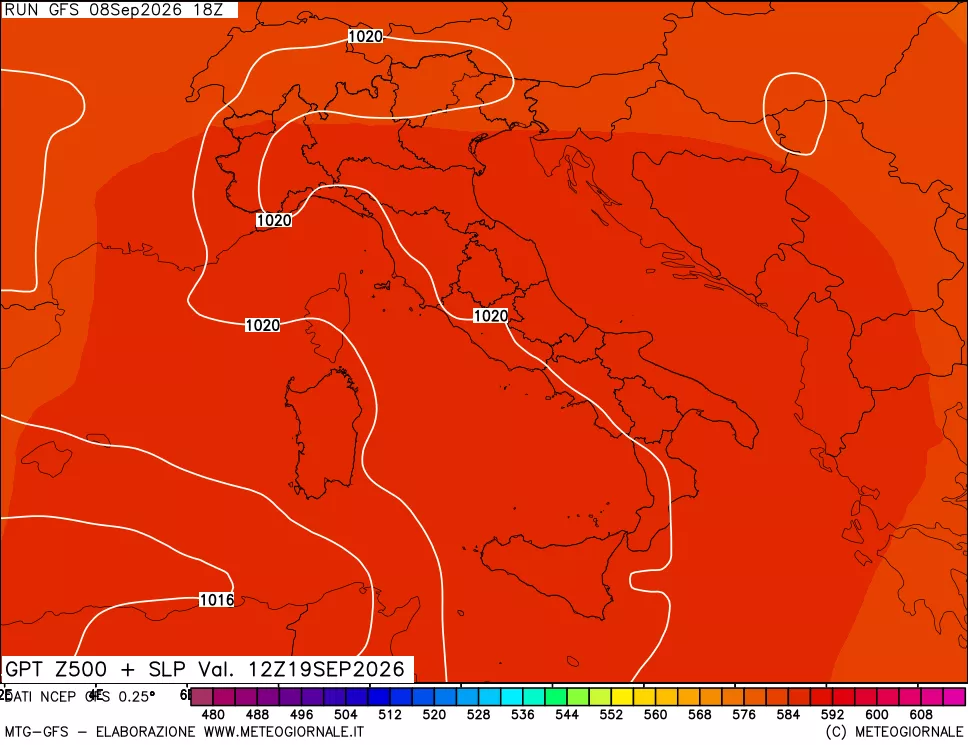 mappa 500 hPa GPT + Press SLM