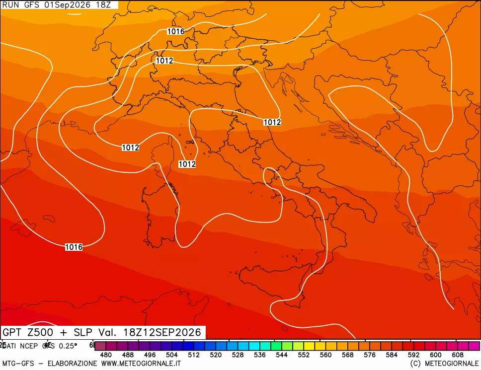mappa 500 hPa GPT + Press SLM