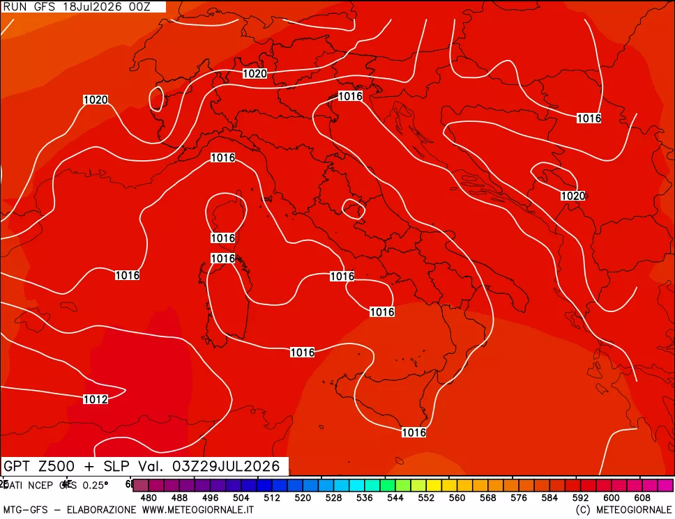mappa 500 hPa GPT + Press SLM