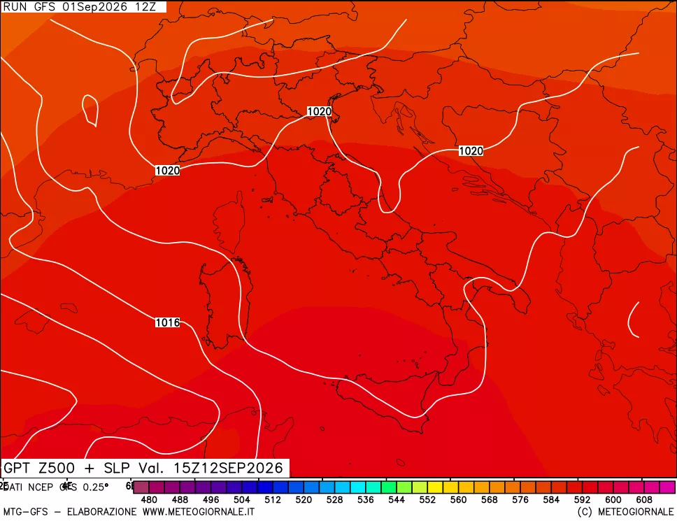 mappa 500 hPa GPT + Press SLM