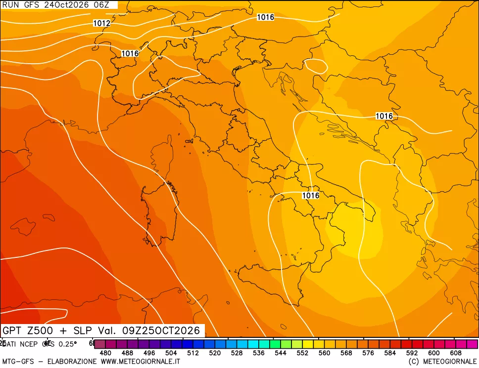 mappa 500 hPa GPT + Press SLM