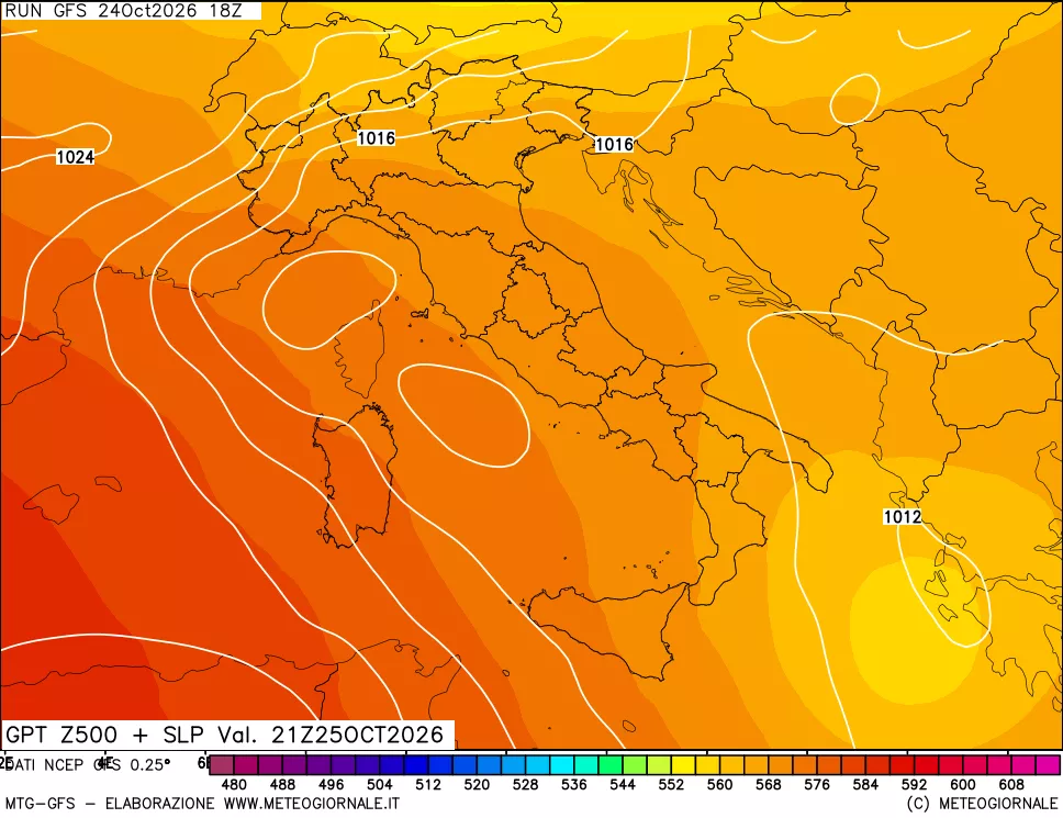 mappa 500 hPa GPT + Press SLM