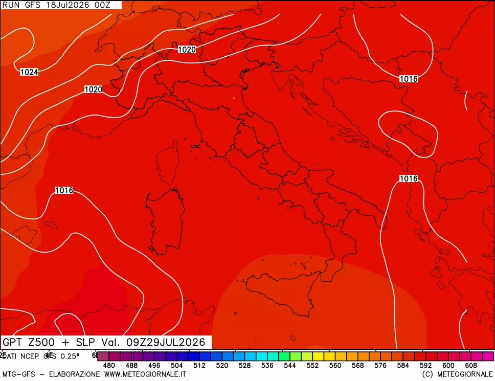 mappa 500 hPa GPT + Press SLM
