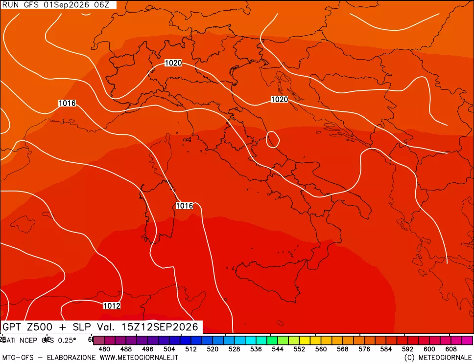 mappa 500 hPa GPT + Press SLM