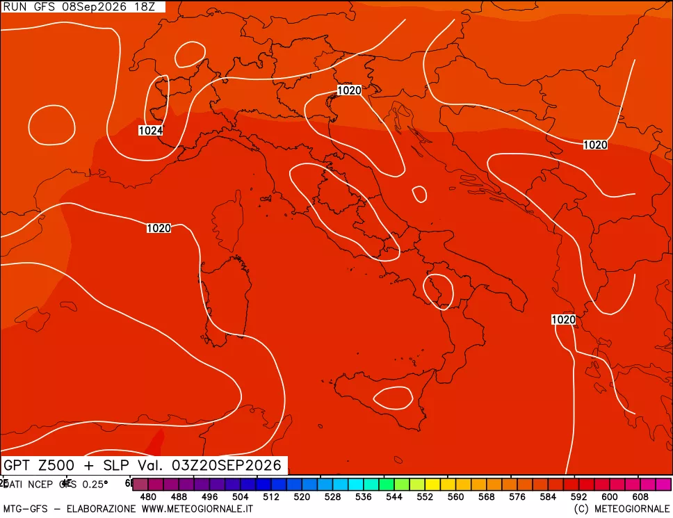 mappa 500 hPa GPT + Press SLM